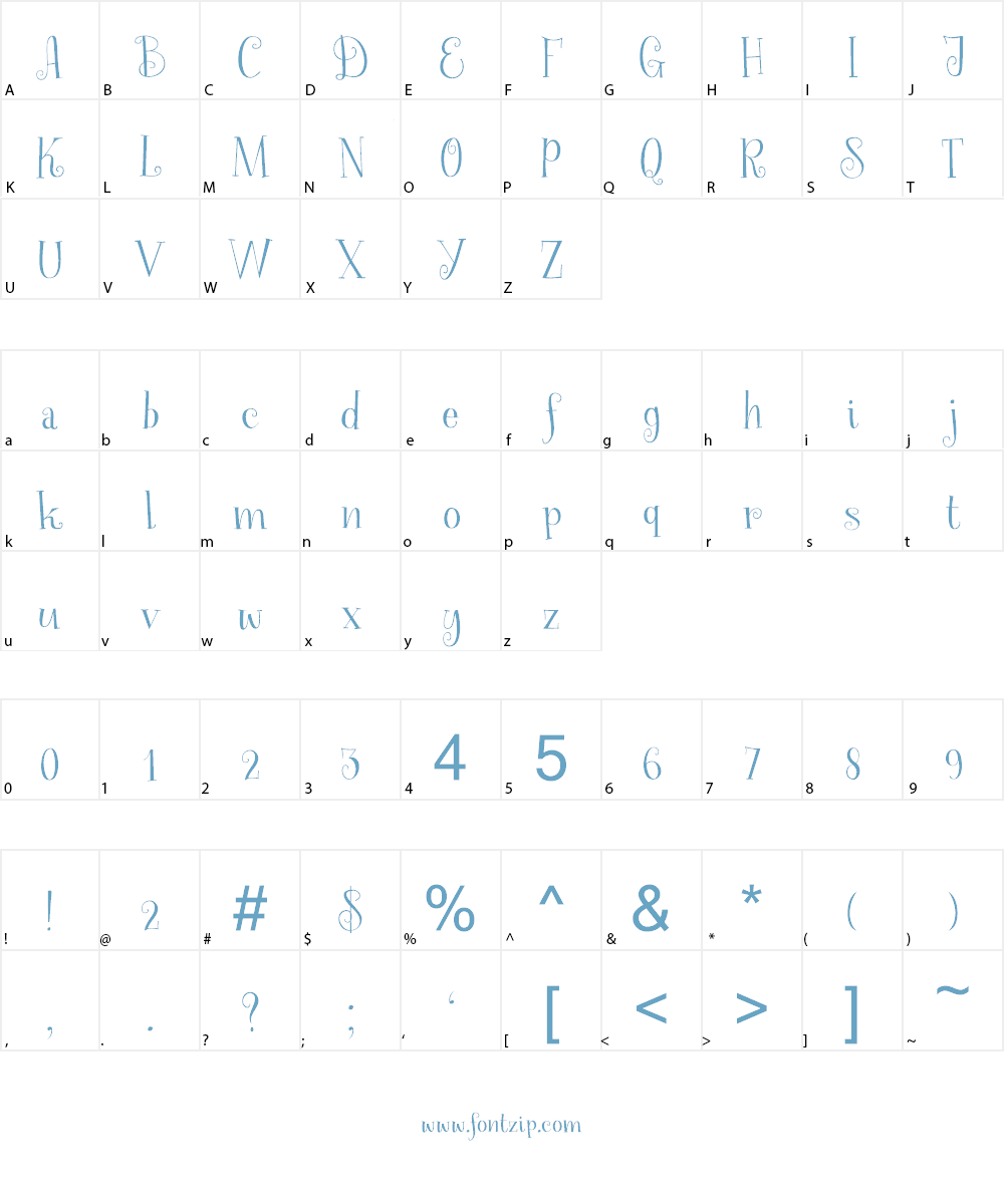 Spinnenkop DEMO Font Character